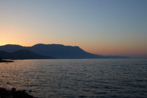 tramonto su Kissamos